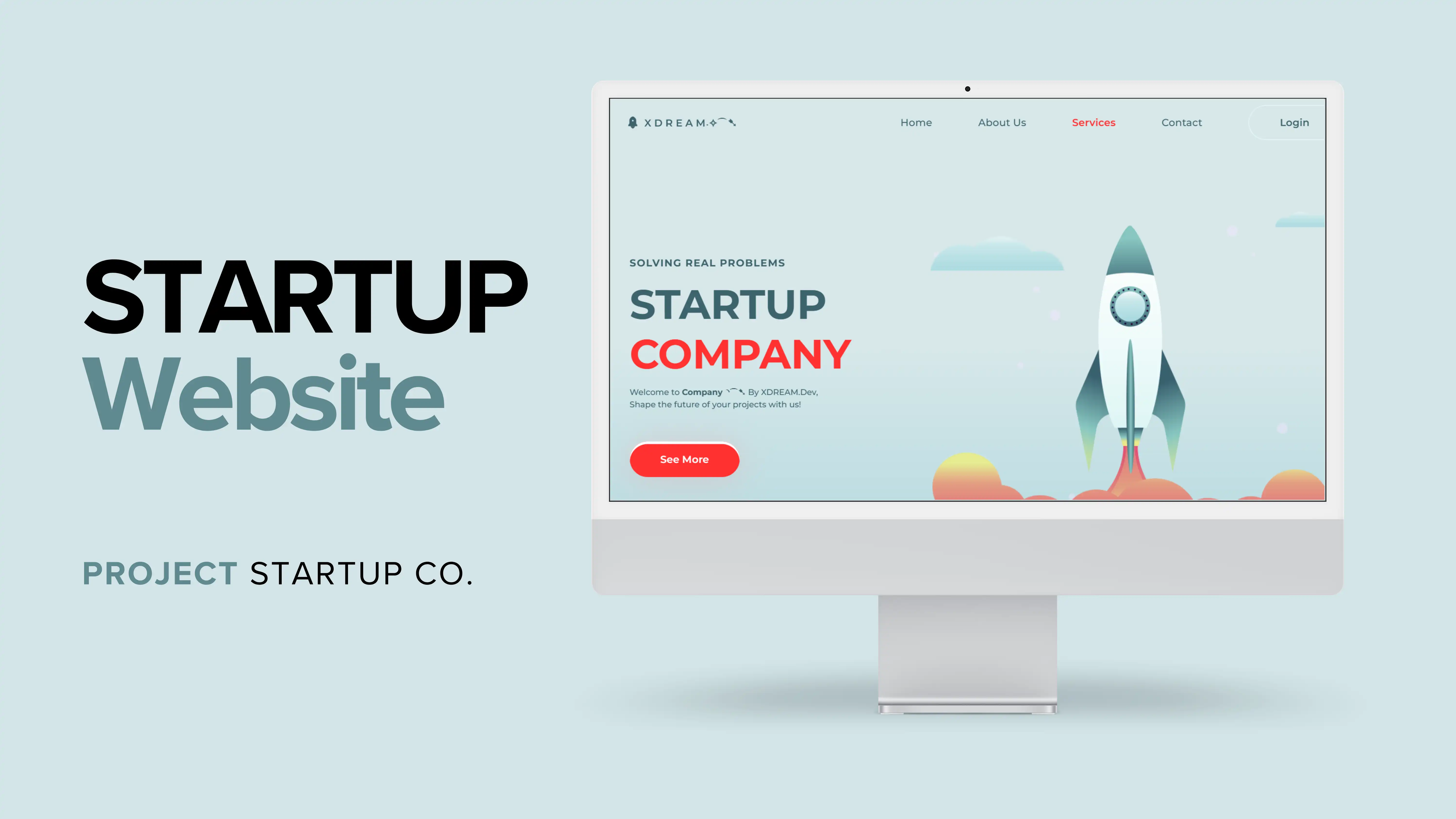 Startup Landing Page main preview