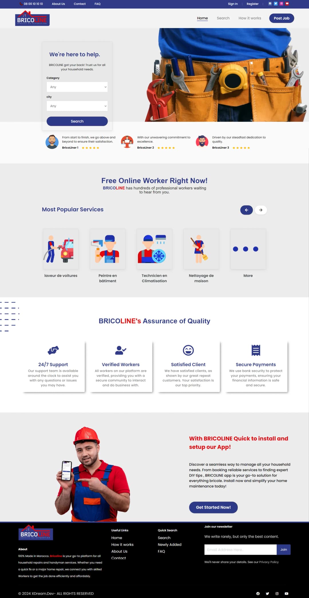 Bricoline screenshot 1